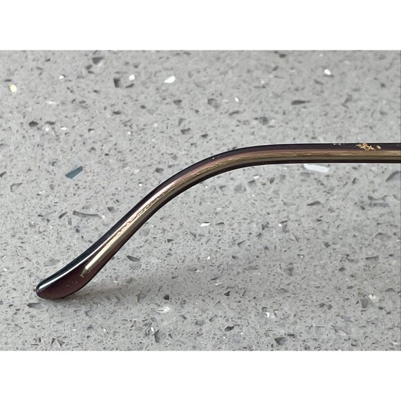 Catherine Deneuve Eyeglasses Frames ONLY PL Plum Rectangle Half Rim 51-18-135 - Picture 10 of 14